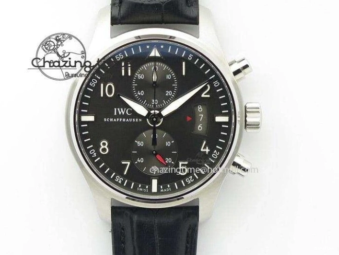 MIROTIME 0415 Versatile Big Pilot Real PR IW502703 SS YLF 1:1 Best Edition Blue Dial On Calfskin Strap A 7226